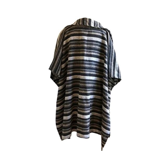 Free People Jackson Oversized Striped Poncho, MSRP $148 New with Tag - Picture 8 of 8